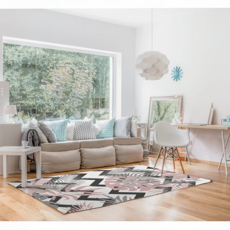 Covor, multicolor, model frunze, 57x90, SELIM [1]