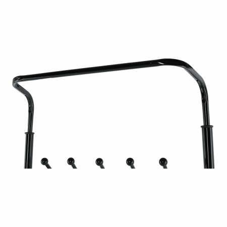 Cuier cu dulap pt. încălţăminte, metal negru, BARNUM [8]