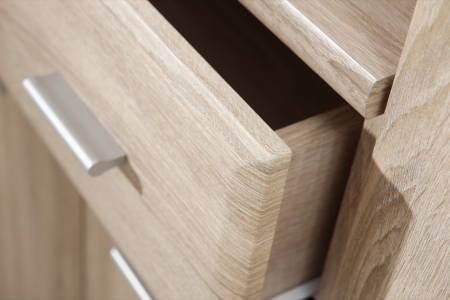 Cuier cu pantofar ,oglinda si perna inclusa, stejar sonoma, usi pvc infoliate, 120 cm lungime x 203 cm inaltime x 32 cm adancime, hol [6]