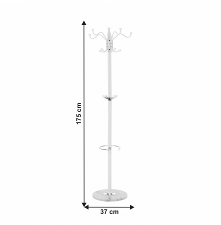 Cuier, cuier tip pom, alb, ELOS [1]