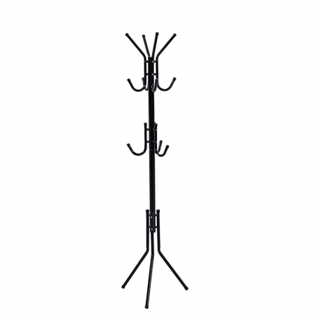 Mobilier Hol/Cuiere - Cuier, cuier tip pom, negru, LORIK