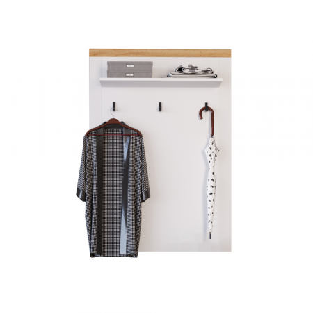 Cuier de perete 90, alb / stejar Wotan, VILGO [1]