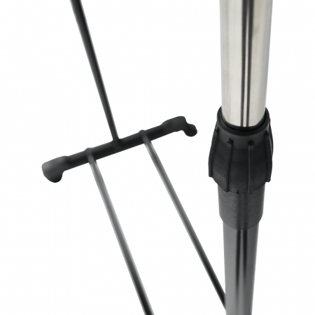 Cuier mobil, inox/plastic negru, DOLFO NEW [2]