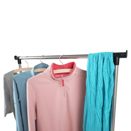 Cuier mobil, inox/plastic negru, DOLFO NEW [9]