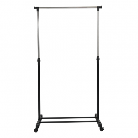 Cuier mobil, inox/plastic negru, DOLFO NEW [5]