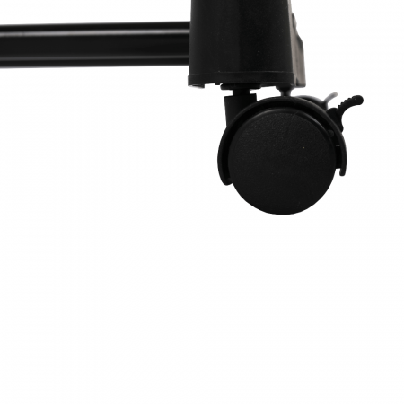Cuier mobil, inox/plastic negru, HILAR [10]