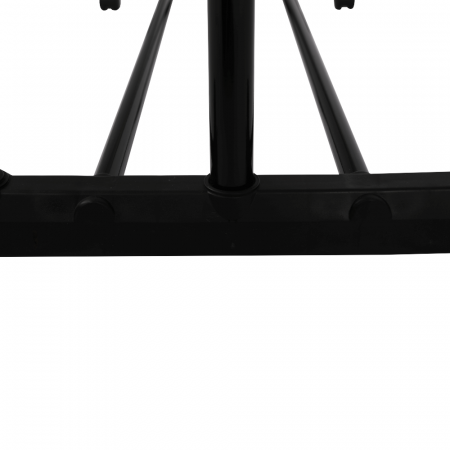 Cuier mobil, inox/plastic negru, HILAR [4]