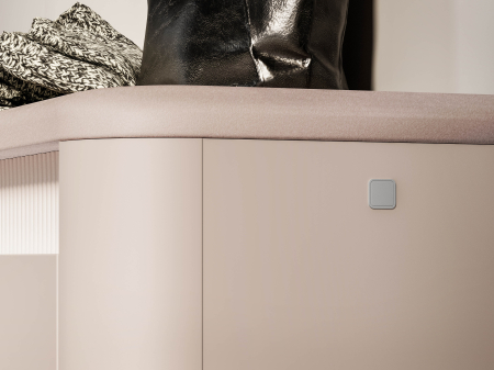 Cuier mobila hol cu pantofar bancuta casmir/tapitata bej,102 cm lungime x34 cm adancime x192 cm, panou tapitat/pal casmir si iluminare ambientala cu intrerupator,pal casmir/tapiterie bej, 10 agatator [6]
