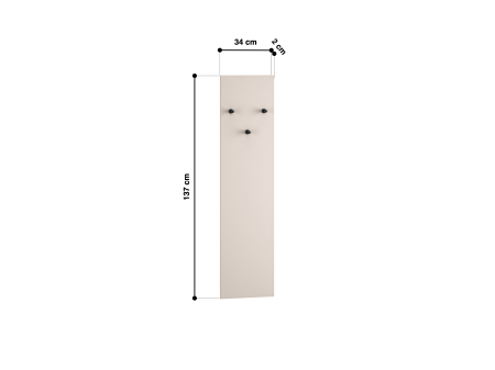 Cuier mobila hol cu pantofar bancuta casmir/tapitata bej,102 cm lungime x34 cm adancime x192 cm, panou tapitat/pal casmir si iluminare ambientala cu intrerupator,pal casmir/tapiterie bej, 10 agatator [7]