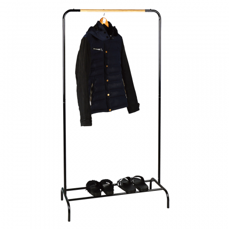 Mobilier Hol/Cuiere - Cuier, negru/natural, RAPSO