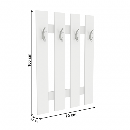 Cuier perete, alb, KORADO NEW KV11 [1]