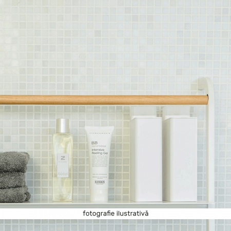 Cuier/ scară, alb/ model/ metal, BUNY [4]