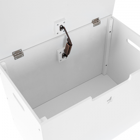 Cutie depozitare jucării, albă, BOLIS [1]