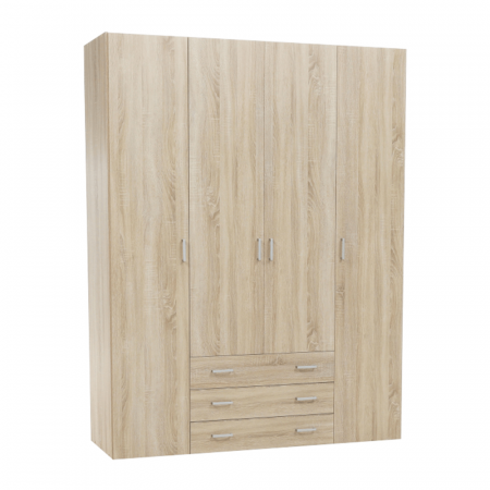 Dulap, 4 uşi, stejar sonoma, GWEN 70429 [11]