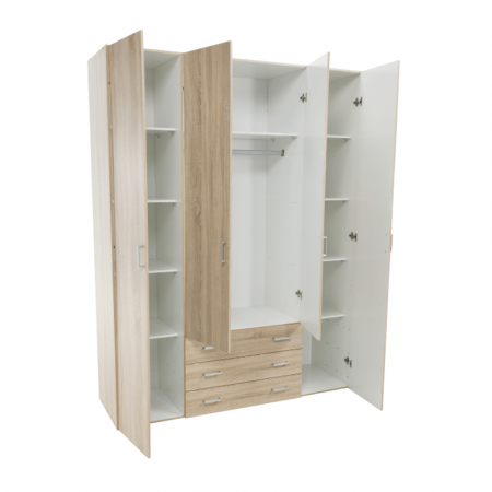 Dulap, 4 uşi, stejar sonoma, GWEN 70429 [2]