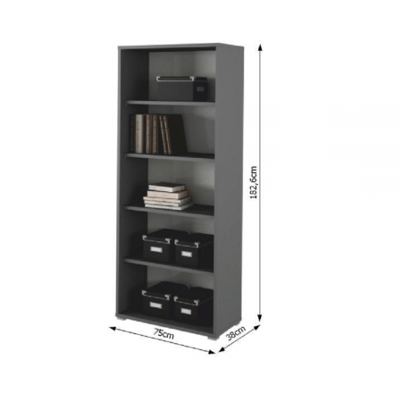 Dulap biblioraft, grafit, RIOMA NEW TYP 03 [2]