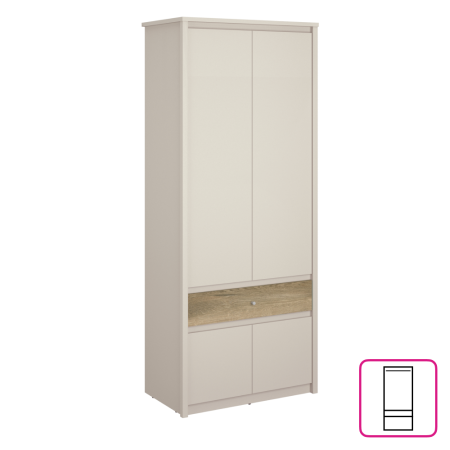 Toate Produsele - Dulap, caşmir/stejar evoke, KAROS 4D1S