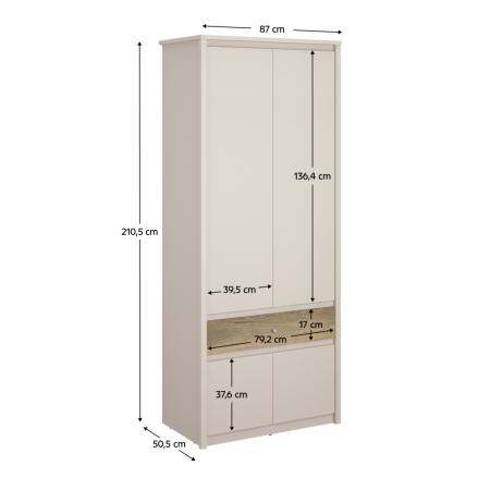 Dulap, caşmir/stejar evoke, KAROS 4D1S [2]