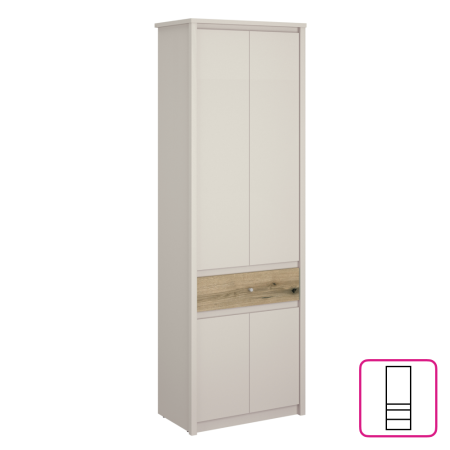 Toate Produsele - Dulap, caşmir/stejar evoke, KAROS 4D1S/70