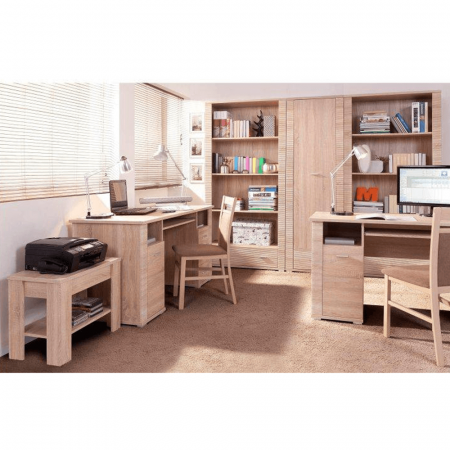 Dulap cu oglindă tip 2, stejar sonoma, GRAND [2]