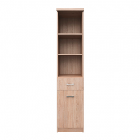 Rafturi/ etajere carti - Dulap cu rafturi deschise 1D1S, stejar sonoma, TOPTY TIP 33