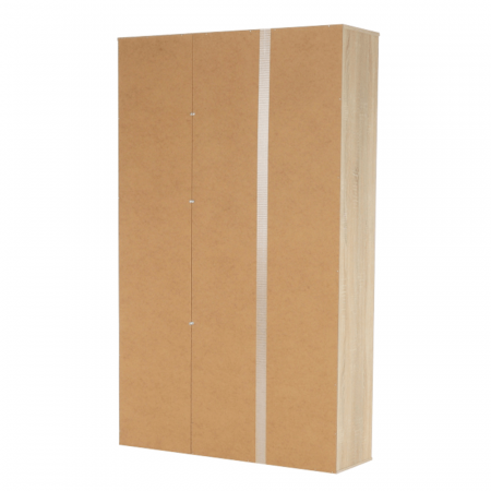 Dulap cu rafturi , stejar sonoma/alb , biblioraft, 111 cm lungime - Bortis Impex [5]