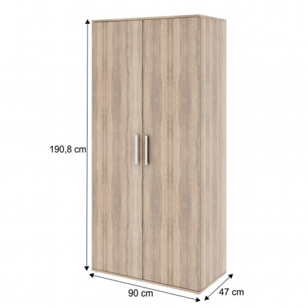 Dulap cuier, stejar sonoma, DUNAJ Tip 2 [1]