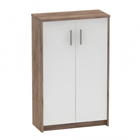 Mobilier Hol/Cuiere - Dulap de birou, kraft dunkel/alb, JOHAN 2 NEW 13