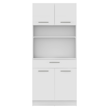 Dulap de bucătărie cu patru uşi, alb, DOMIS NEW [4]