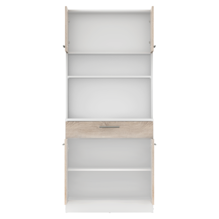 Dulap de bucătărie cu patru uşi, stejar alb/sonoma, DOMIS NEW [4]