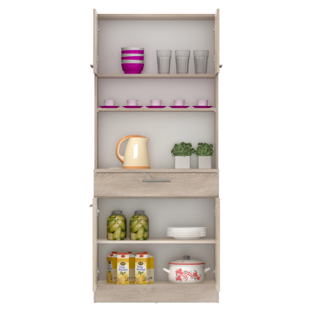 Dulap de bucătărie cu patru uşi, stejar sonoma, DOMIS NEW [5]