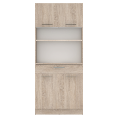 Dulap de bucătărie cu patru uşi, stejar sonoma, DOMIS NEW [3]