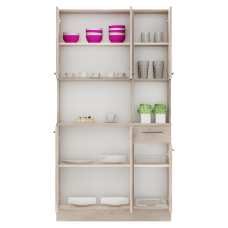 Dulap de bucătărie cu şase uşi, stejar sonoma, PELION NEW [3]