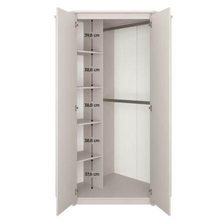 Dulap de colţ, caşmir, KAROS 2D [2]