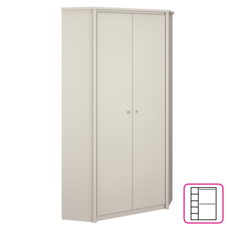 Toate Produsele - Dulap de colţ, caşmir, KAROS 2D