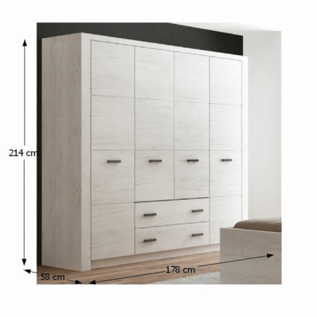 Dulap, frasin alb, INFINITY I-18 [3]