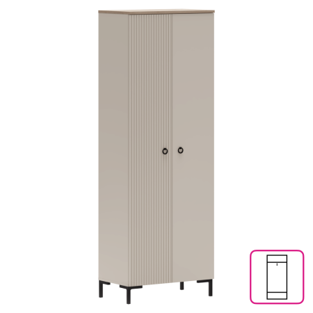 Toate Produsele - Dulap, gri-maroniu Taupe/stejar silverjack, DOMCA 2D