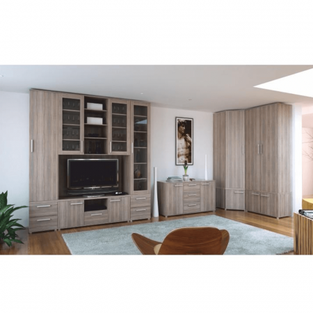 Dulap mic cu 2 sertare îngust, DTD laminat, stejar sonoma, DUNAJ  TIPUL9 [1]