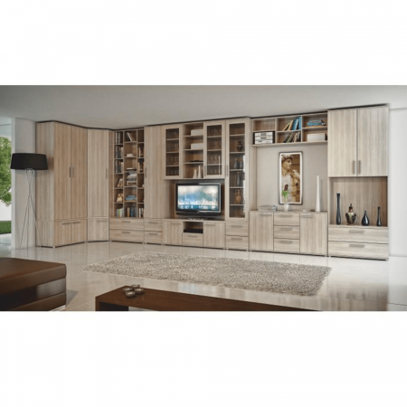 Dulap mic cu 2-uşi, DTD laminat, stejar sonoma, DUNAJ TIPUL7 [3]