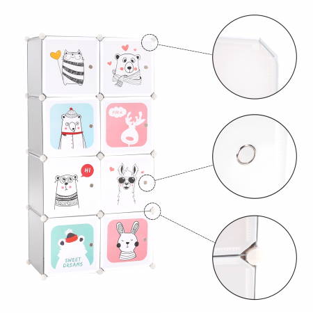 Dulap modular pentru copii,  gri / model pentru copii, ATREY [2]