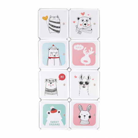 Dulap modular pentru copii,  gri / model pentru copii, ATREY [8]