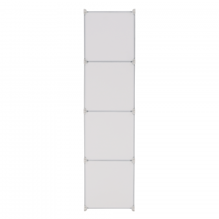 Dulap modular pentru copii, model alb / maro, KIRBY [9]