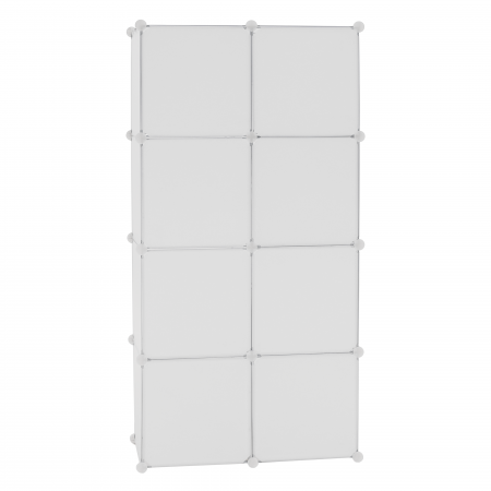 Dulap modular pentru copii, model alb / maro, KIRBY [10]