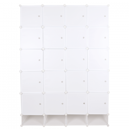 Dulap multifuncţional modular, alb, ZAFOD [4]
