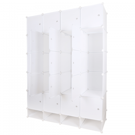 Dulap multifuncţional modular, alb, ZAFOD [2]