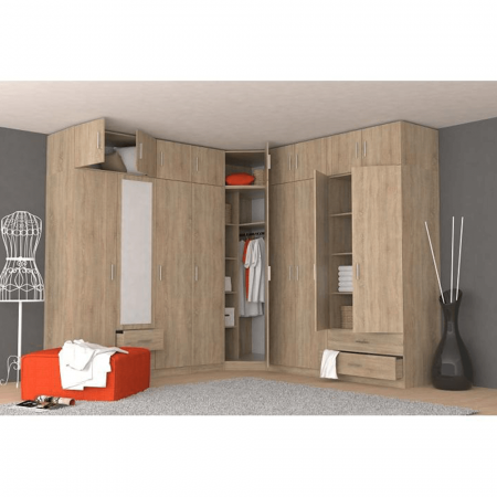 Dulap, pal melaminat, stejar sonoma, INVITA TIP 2 [2]