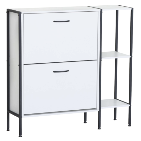 Mobilier Hol/Cuiere - Dulap pantofi, alb, SOVIO