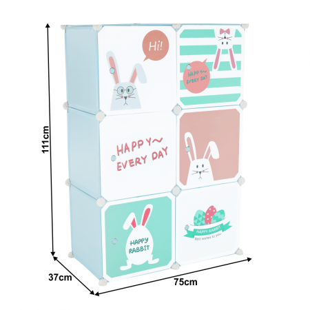 Dulap pentru copii, model albastru /model pentru copii, EDRIN [11]