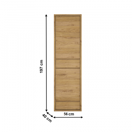 Dulap pentru raft, stejar shetland, SHELDON TIP 10 [1]