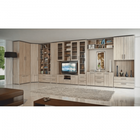 Dulap pentru TV, DTD laminat, stejar sonoma, DUNAJ TIPUL5 [5]